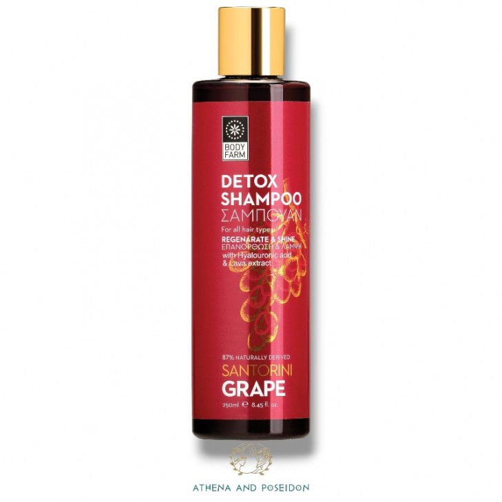 Bodyfarm detox shampoo Santorini Grape 250ml, 8.45 fl.oz