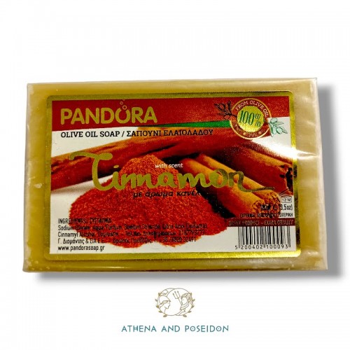 Σαπούνι ελαιολάδου Pandora με άρωμα κανέλας (100gr, 3,5 fl.oz)