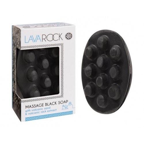 Massage Black Soap with Volcanic Sand and Volcanic Rock Extract Lavarock (135gr)