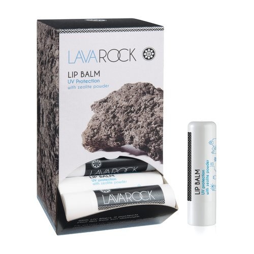 Lip Balm with Zeolite Powder and UV Filters Lavarock