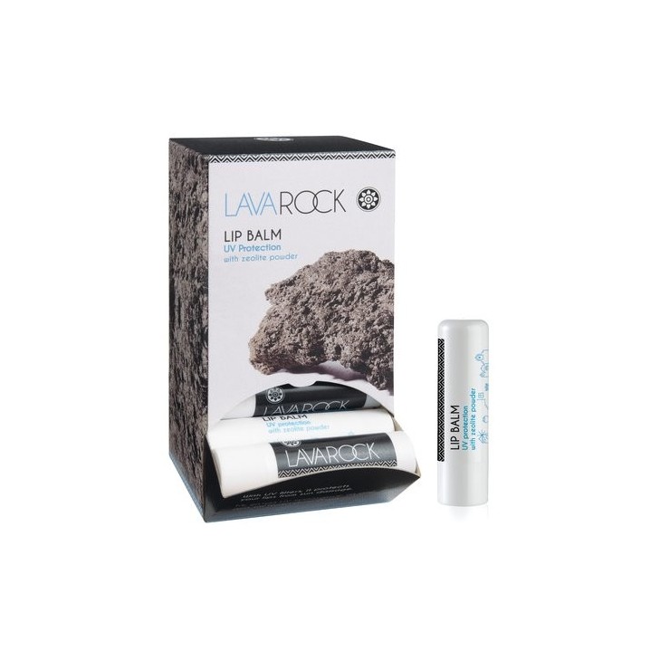 Lip Balm με σκόνη Ζεόλιθου και Φίλτρα UV Lavarock (4.5 gr)