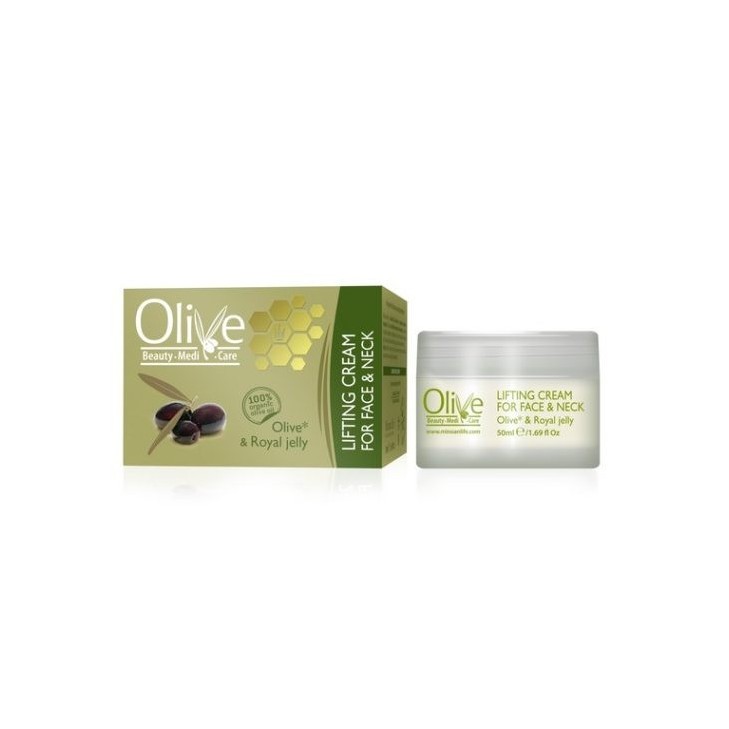 Royal Jelly and Olive oil lifting cream for face and neck Olive beauty medi care - Minoan Life 50ml