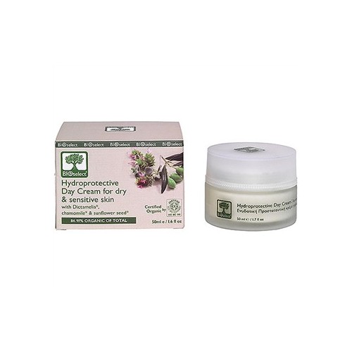 Hydroprotective Day Cream for Dry and Sensitive Skin Bioselect Organic 50ml