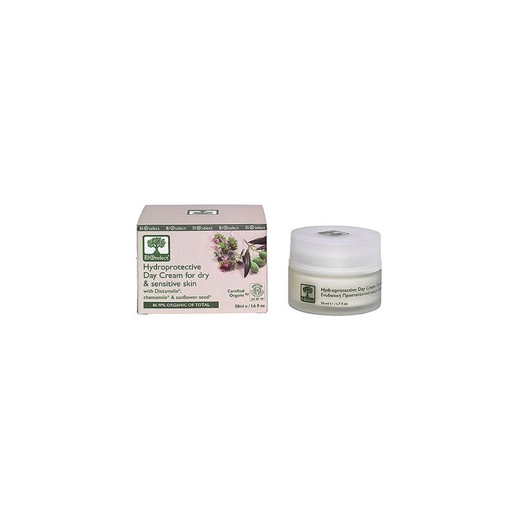 Hydroprotective Day Cream for Dry and Sensitive Skin Bioselect Organic 50ml
