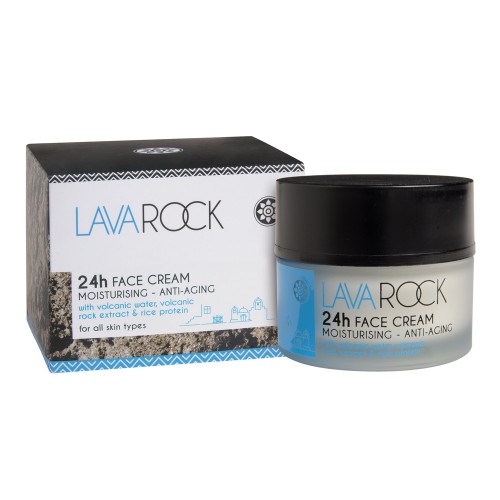 24h Face Cream Moisturizing - Anti-Aging with Volcanic water & Rock Extract Lavarock ( 50ml, 1.69fl oz)