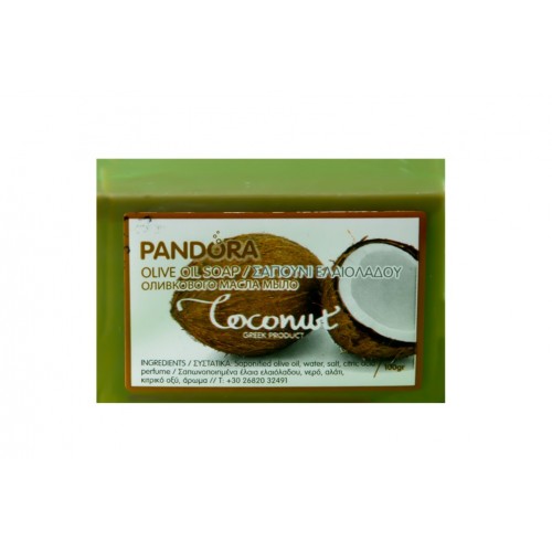 Σαπούνι Ελαιολάδου - Καρύδα Pandora (100gr, 3.5 fl.oz)