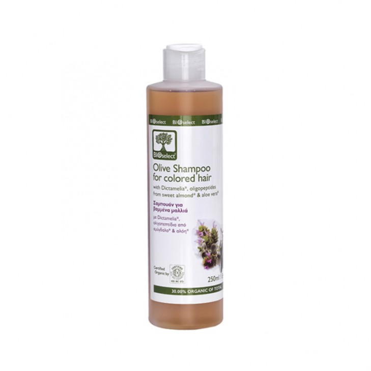Olive Shampoo for Coloured Hair with Dictamelia Bioselect Organic (250ml)