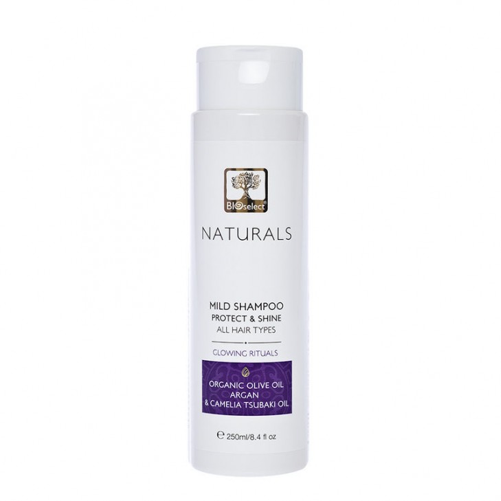Mild Shampoo for Protect & Shine Glowing Rituals Bioselect Naturals 250ml