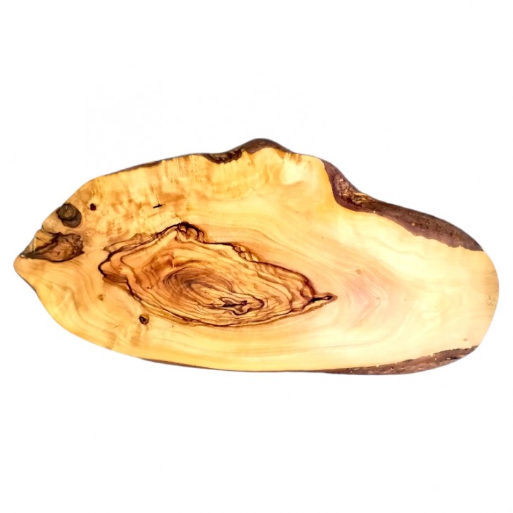 Choping wood irregular shape 30cm from olive wood handmade