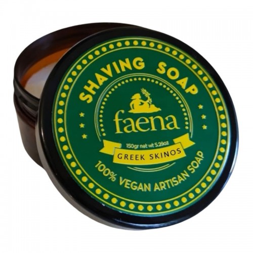 Faena Greek Skinos shaving soap Vegan formula 150 gr