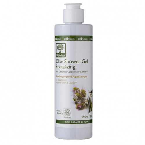 Olive Shower Gel Revitalizing Bioselect Organic 250ml