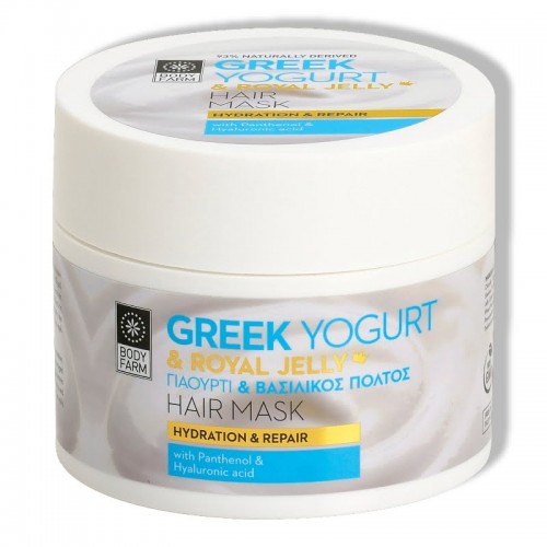 Hair Mask with Greek Yogurt and Royal Jelly Bodyfarm (200ml, 6.8fl oz)